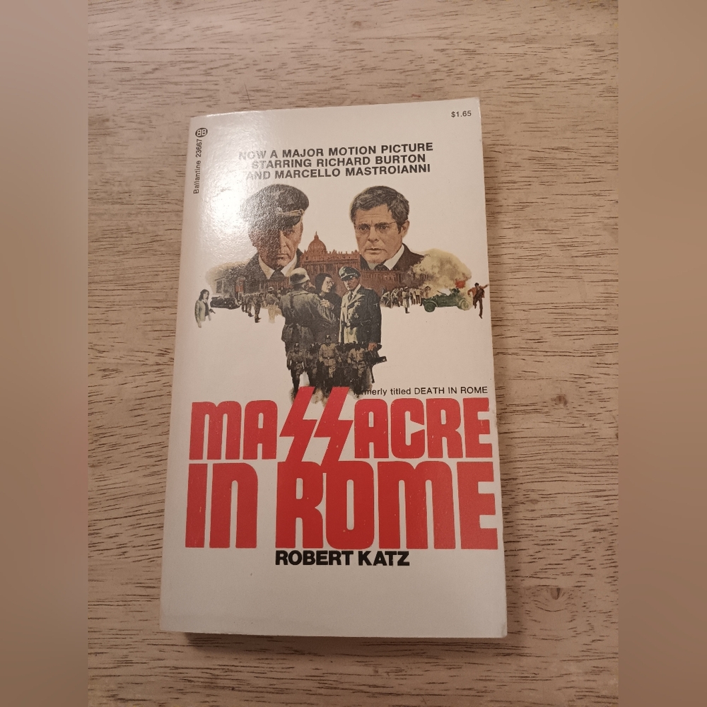 Massacre in Rome by Robert Katz - White Cover